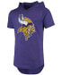 Фото #3 товара Men's Purple Minnesota Vikings Primary Logo Tri-Blend Hoodie T-shirt