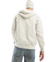 Фото #4 товара ONLY & SONS heavyweight zip through hoodie in stone