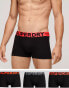 Superdry Cotton trunk triple pack in black/orange