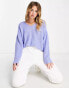 Фото #2 товара Vero Moda lightweight v neck jumper in lilac