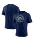 Фото #1 товара Men's Heathered Navy Dallas Cowboys Sporting Chance Tri-Blend T-shirt