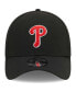 Фото #3 товара Men's Black Philadelphia Phillies Logo 39THIRTY Flex Hat