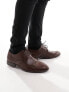 Фото #1 товара Лоферы мужские New Look – Одноцветные ботинки в темно-коричневом цвете