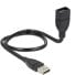 Фото #1 товара Кабель USB 2.0 Delock 50см - USB A - USB A - Черный