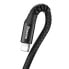 Фото #5 товара Kabel przewód do Iphone sprężynowy USB - Lightning Fish Eye 1m czarny