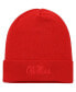 Фото #1 товара Men's Red Ole Miss Rebels Tonal Cuffed Knit Hat