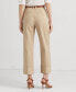 Фото #2 товара Double-Faced Stretch Cotton Ankle Pants