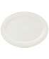French Perle Groove Collection 16" White Oval Platter