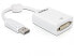 Фото #3 товара Delock 61765 - 0.125 m - DisplayPort - DVI-I - Male - Female - White