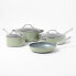 Фото #1 товара 7pc Nonstick Ceramic Coated Aluminum Cookware Set Sage Green - Figmint