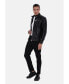 ფოტო #4 პროდუქტის Men's Black Leather Jacket, Cracked