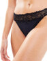 Фото #4 товара New look 2 pack floral lace no VPL briefs in black