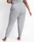 Пижама женская State of Day Jogger XS-3X, создана для Macy's Sleep Grey Heather, XS - фото #7