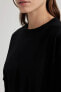 Kadın T-Shirt Siyah V4136AZ/BK81