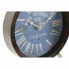 Table clock DKD Home Decor Blue Black Multicolour Metal Crystal Vintage 20,5 x 5 x 24 cm (2 Units)