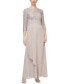 Фото #1 товара Women's Sequin-Lace Empire-Waist Dress