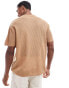 Фото #7 товара ASOS DESIGN oversized lightweight knitted t-shirt in camel