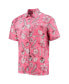 Фото #2 товара Men's Red Distressed Georgia Bulldogs Vintage-Like Floral Button-Up Shirt