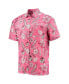 ფოტო #2 პროდუქტის Men's Red Distressed Georgia Bulldogs Vintage-Like Floral Button-Up Shirt