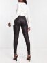 Фото #2 товара JDY embossed leggings in black snake print