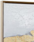 Фото #5 товара Canvas Foiled and Brushstrokes Geode Framed Wall Art with Gold-Tone Frame, 59" x 2" x 20"