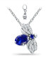 Simulated Blue Sapphire and Cubic Zirconia Bee Pendant