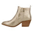 Corkys Potion Round Toe Chelsea Booties Womens Gold Casual Boots 80-0042-988