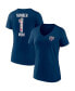 Фото #1 товара Women's Navy Chicago Bears Team Mother's Day V-Neck T-shirt