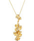 ფოტო #1 პროდუქტის Nude Diamond Floral 18" Pendant Necklace (1/3 ct. t.w.) in 14k Gold