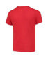 Big Girls Red Washington Capitals Chenille Script T-shirt