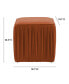 Morgan Pleated Ottoman