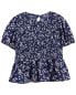 Фото #1 товара Toddler Floral Peplum Top 3T