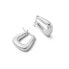 Daisy London small square hoop earrings in sterling silver plated brass