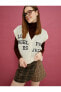 Фото #12 товара Жилет Koton Patterned Shirt Collar Sleeveless
