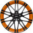 Фото #2 товара Колесный диск литой Oxigin 14 Oxrock black foil orange 7.5x17 ET35 - LK5/100 ML63.4