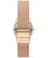 Women's Grenen Lille Solar-Powered Three Hand Rose Gold-Tone Stainless Steel Watch, 26mm