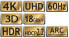 Transmedia C 508-40 M - 40 m - HDMI Type A (Standard) - HDMI Type A (Standard) - 3D - Black - Gold