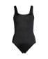 Фото #22 товара Women's Chlorine Resistant High Leg Soft Cup Tugless Sporty One Piece Swimsuit