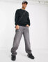 Soulstar muscle fit crew neck jumper in black