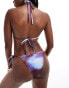 Фото #3 товара ASOS DESIGN tie side bikini bottom in tie dye