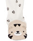 Baby 1-Piece Tiger Paw 100% Snug Fit Cotton Footie Pajamas 12M