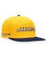 ფოტო #1 პროდუქტის Men's Gold, Navy Nashville Predators Iconic Color Blocked Snapback Hat