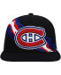 Фото #3 товара Men's Black Montreal Canadiens Vintage-Like Paintbrush Snapback Hat