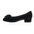 David Tate Quick Womens Black Suede Slip On Ballet Flats Shoes