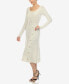 ფოტო #3 პროდუქტის Women's Scoop Neck Fit and Flare Sweater Dress