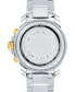 ფოტო #5 პროდუქტის Men's Swiss Chronograph Series 800 Two-Tone PVD Stainless Steel Bracelet Diver Watch 42mm