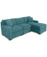 Фото #7 товара Radley 3-Piece Fabric Chaise Sectional Sofa, Created for Macy's