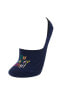 Kadın Çok Renkli Yazı Desenli 3'Lü Babet Çorap T6926AZ21SP