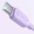 Kabel przewód USB-C - USB-C 100W 1.2m fioletowy