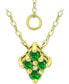 Lab-Grown Green Quartz Cluster Pendant Necklace, 16" + 2" extender, Created for Macy's